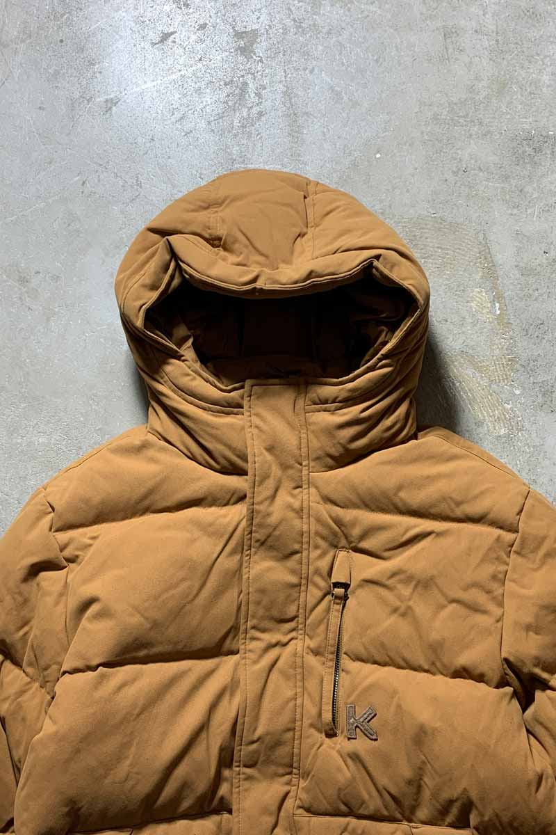 HOODIE DOWN JACKET / BEIGE [SIZE: XL USED]