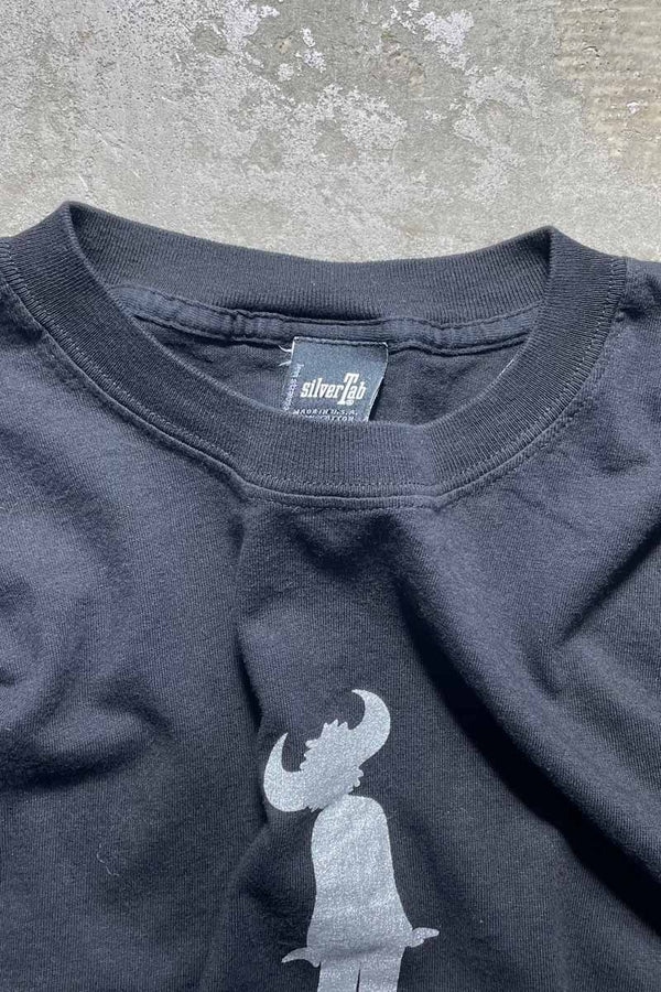MADE IN USA 90'S SILVER TAB JAMIROQUAI PRINT T-SHIRT / BLACK [SIZE: L USED]