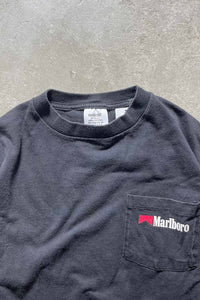 MADE IN USA 90'S MARLBORO BACK PRINT ADVERTISING T-SHIRT / BLACK [SIZE: M USED]