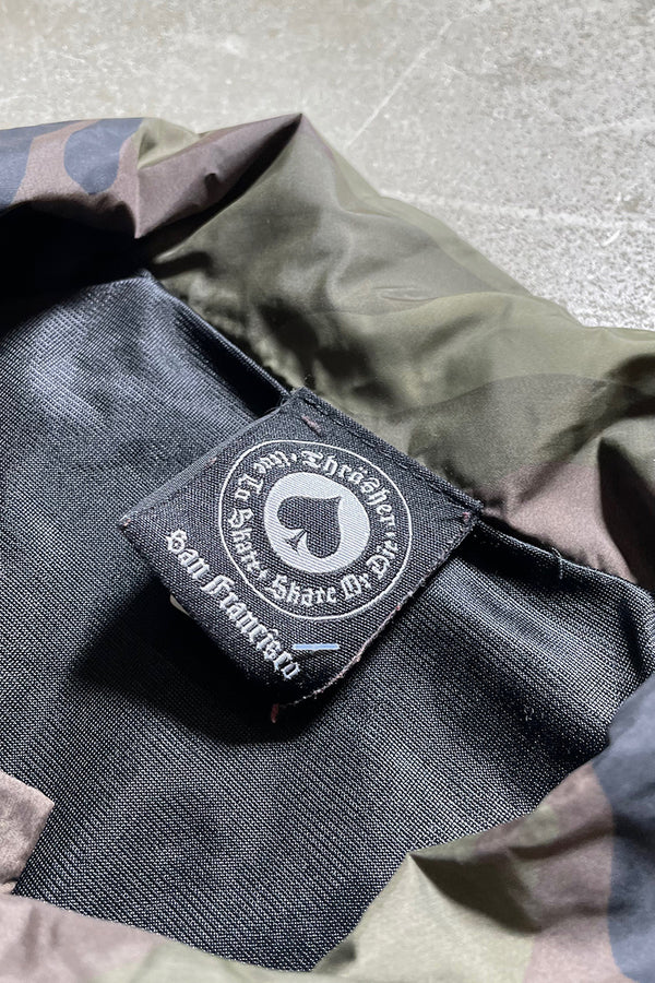 NYLON COACH JACKET / CAMO [SIZE: M USED] [USA-made]