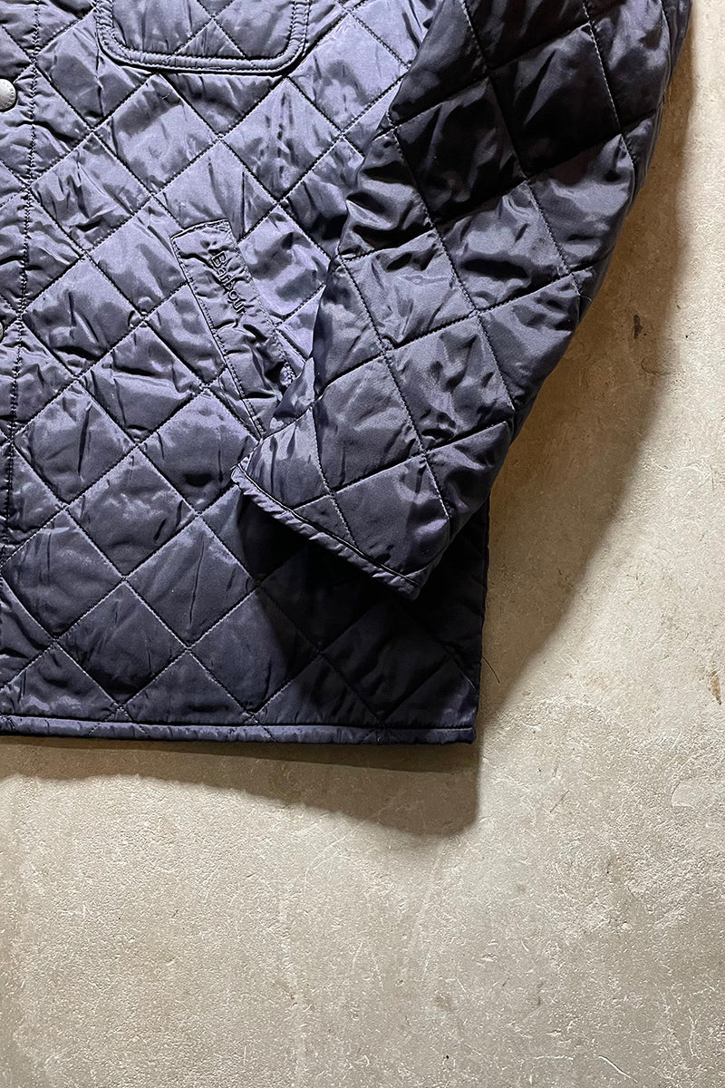 QUILTING JACKET / NAVY [SIZE: M USED]