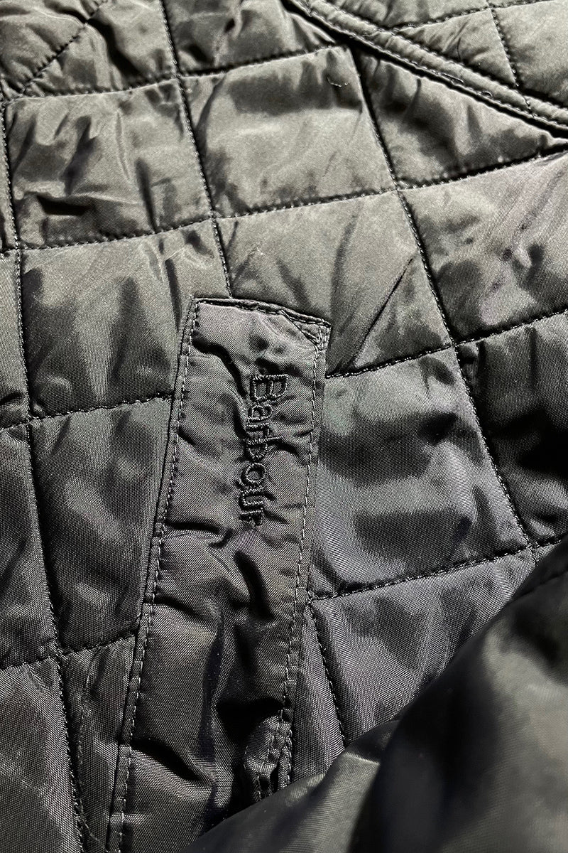QUILTING JACKET / NAVY [SIZE: M USED]