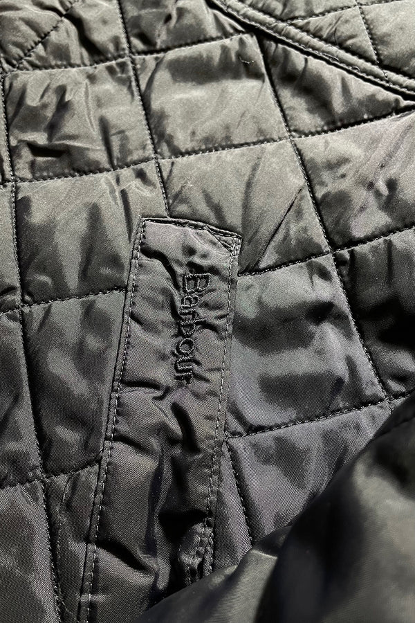 QUILTING JACKET / NAVY [SIZE: M USED]