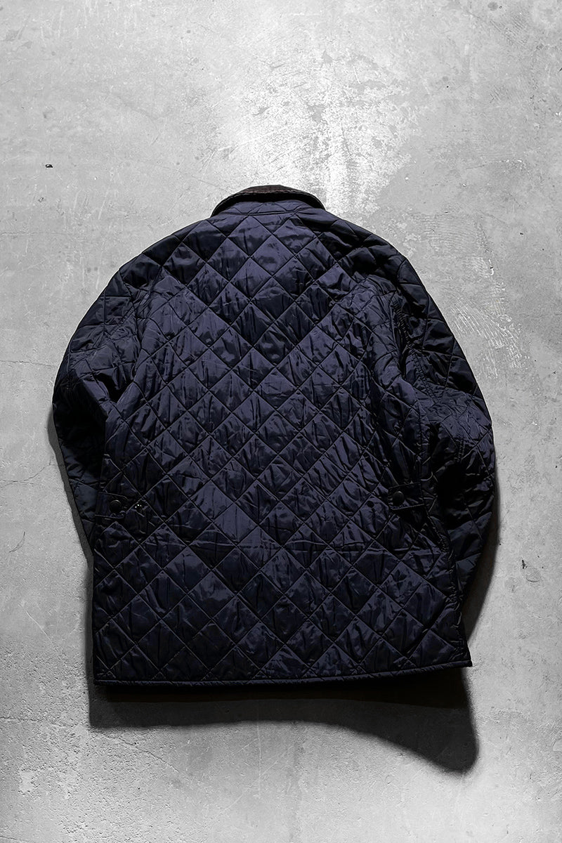 QUILTING JACKET / NAVY [SIZE: M USED]