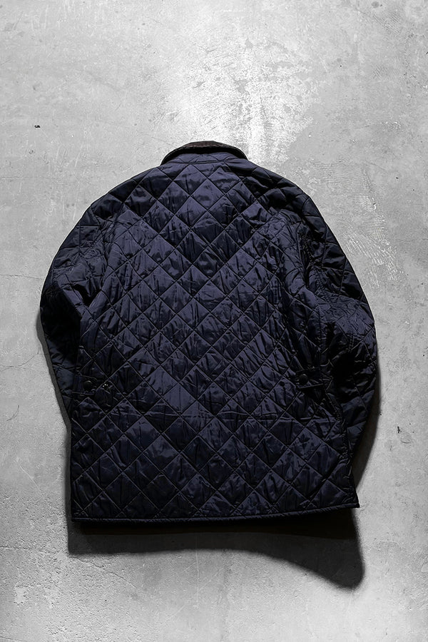 QUILTING JACKET / NAVY [SIZE: M USED]