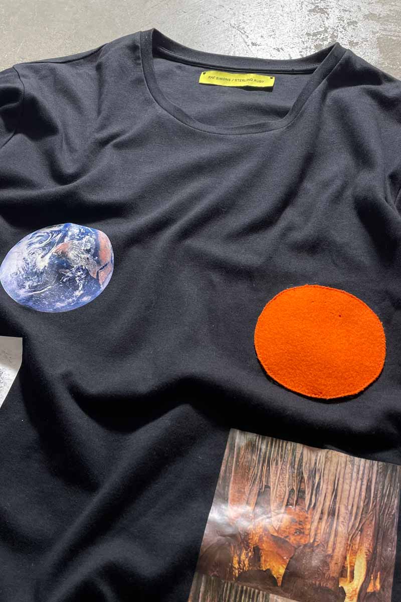 MADE IN PORTUGAL 14AW PRINT T-SHIRT / BLACK [SIZE: XL USED]