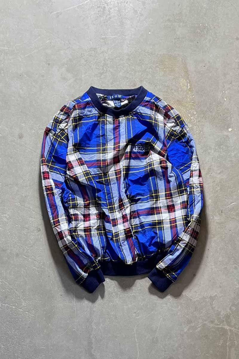 90'S PULLOVER NYLON JACKET / BLUE [SIZE: S USED]