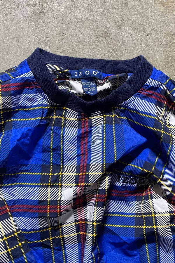 90'S PULLOVER NYLON JACKET / BLUE [SIZE: S USED]