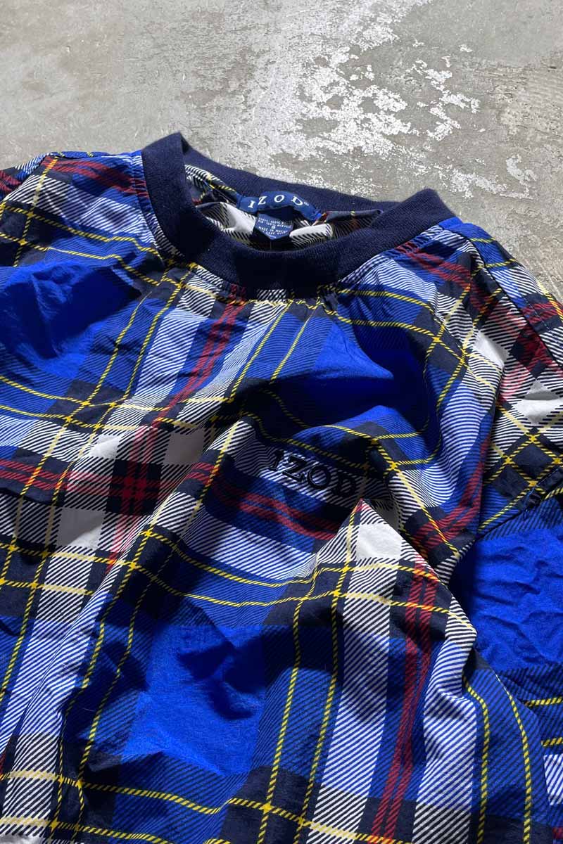 90'S PULLOVER NYLON JACKET / BLUE [SIZE: S USED]