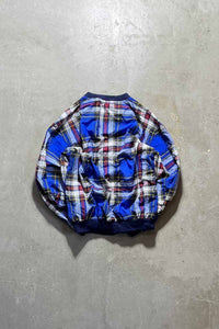 90'S PULLOVER NYLON JACKET / BLUE [SIZE: S USED]