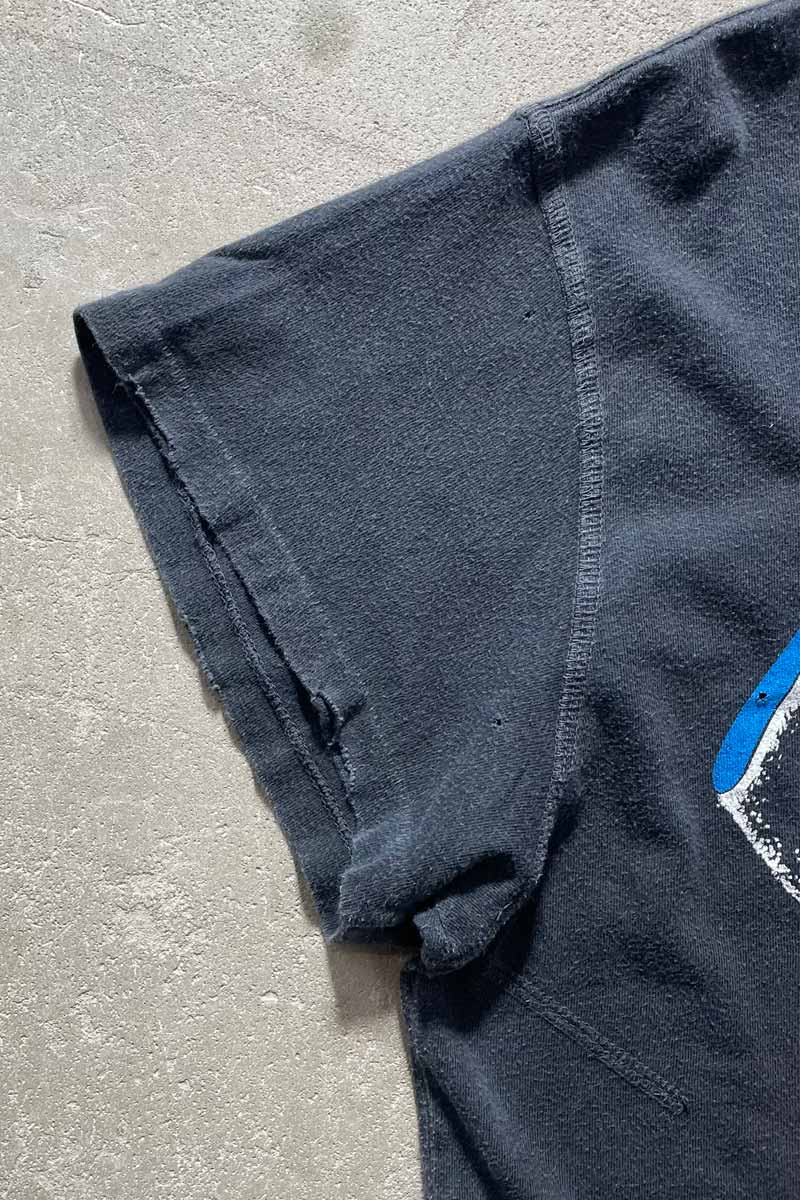 MADE IN USA 80'S BLONDIE PRINT BAND T-SHIRT / BLACK [SIZE: L USED]
