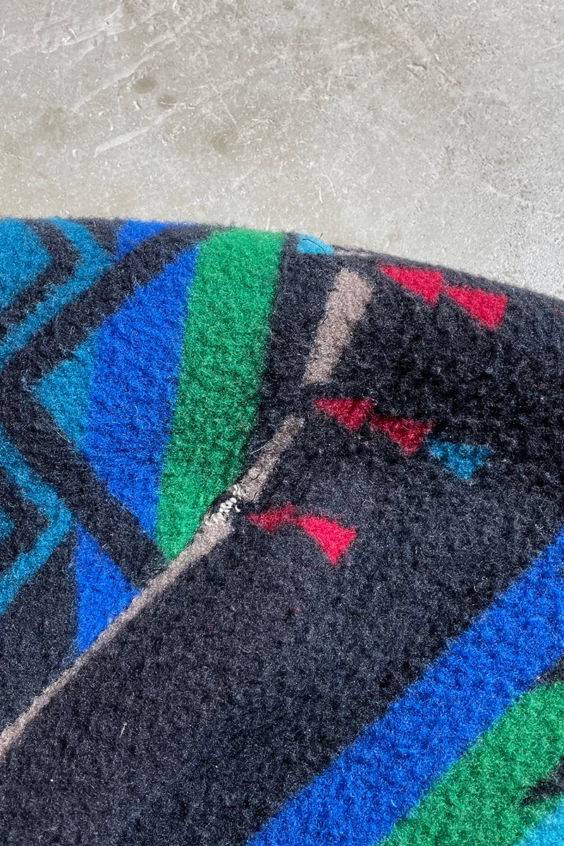 NATIVE PATTERN CONCHO BUTTON WOOL COAT / MULTI PATTERN [SIZE: M equivalent USED]