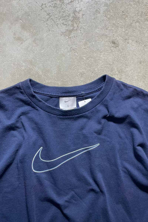 MADE IN MEXICO Y2K EARLY 00'S LOGO PRINT T-SHIRT / NAVY [SIZE: XL USED]