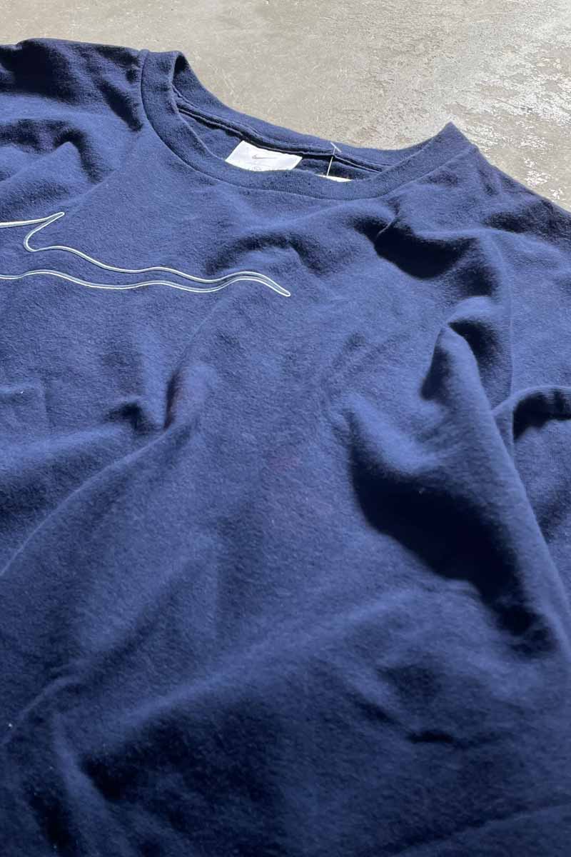 MADE IN MEXICO Y2K EARLY 00'S LOGO PRINT T-SHIRT / NAVY [SIZE: XL USED]