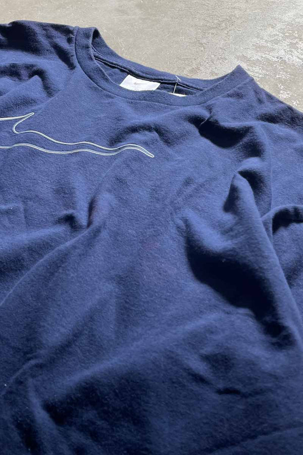 MADE IN MEXICO Y2K EARLY 00'S LOGO PRINT T-SHIRT / NAVY [SIZE: XL USED]