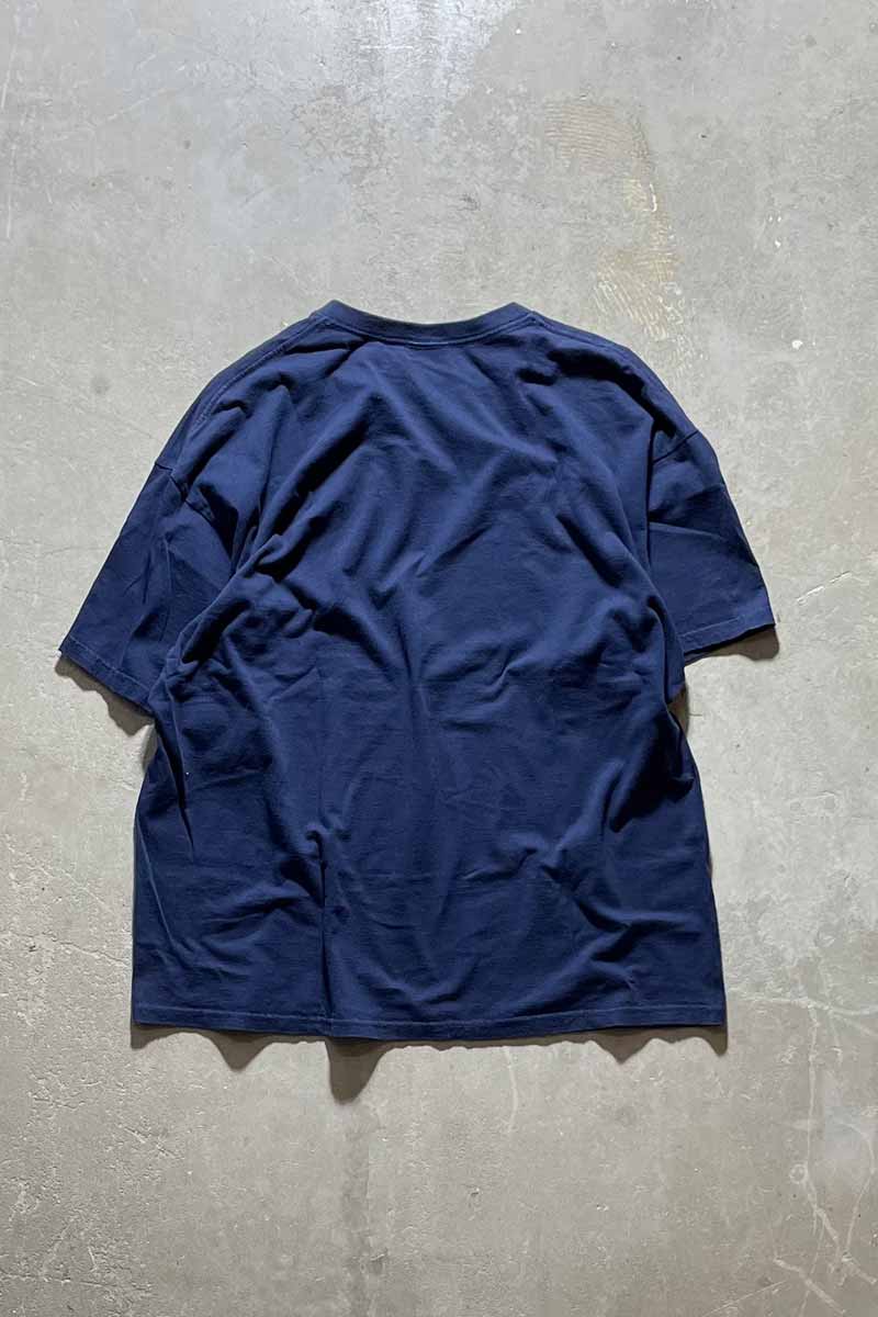 MADE IN MEXICO Y2K EARLY 00'S LOGO PRINT T-SHIRT / NAVY [SIZE: XL USED]