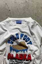 画像をギャラリービューアに読み込む, MADE IN USA 90&#39;S PRINT L/S T-SHIRT / WHITE [SIZE: XL USED]
