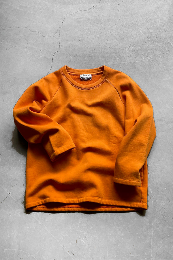 RAGLAN SWEAT SHIRT / ORANGE [SIZE: M USED]