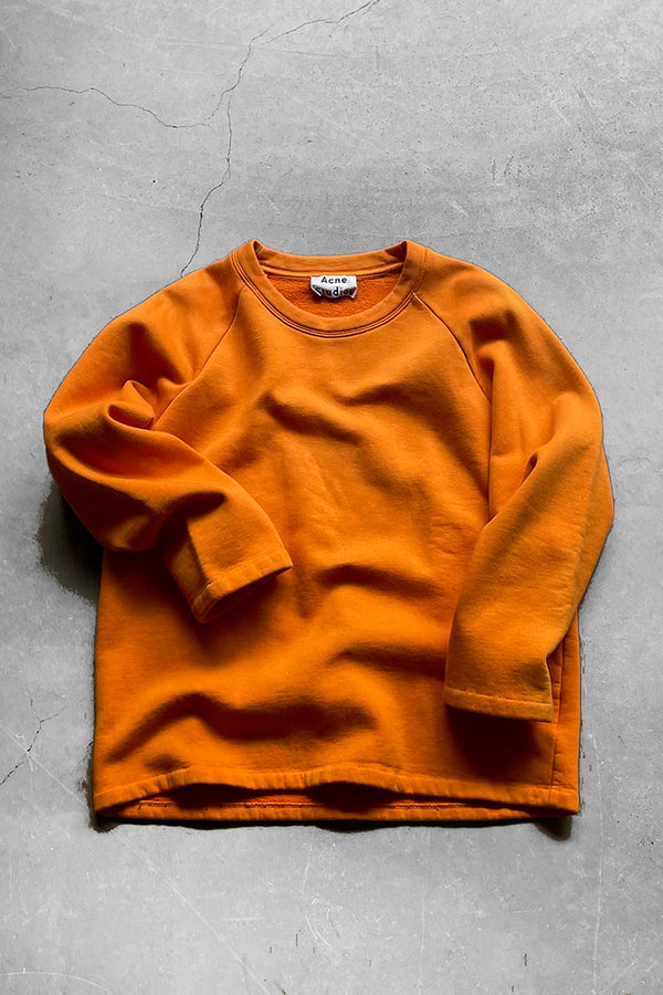 RAGLAN SWEAT SHIRT / ORANGE [SIZE: M USED]