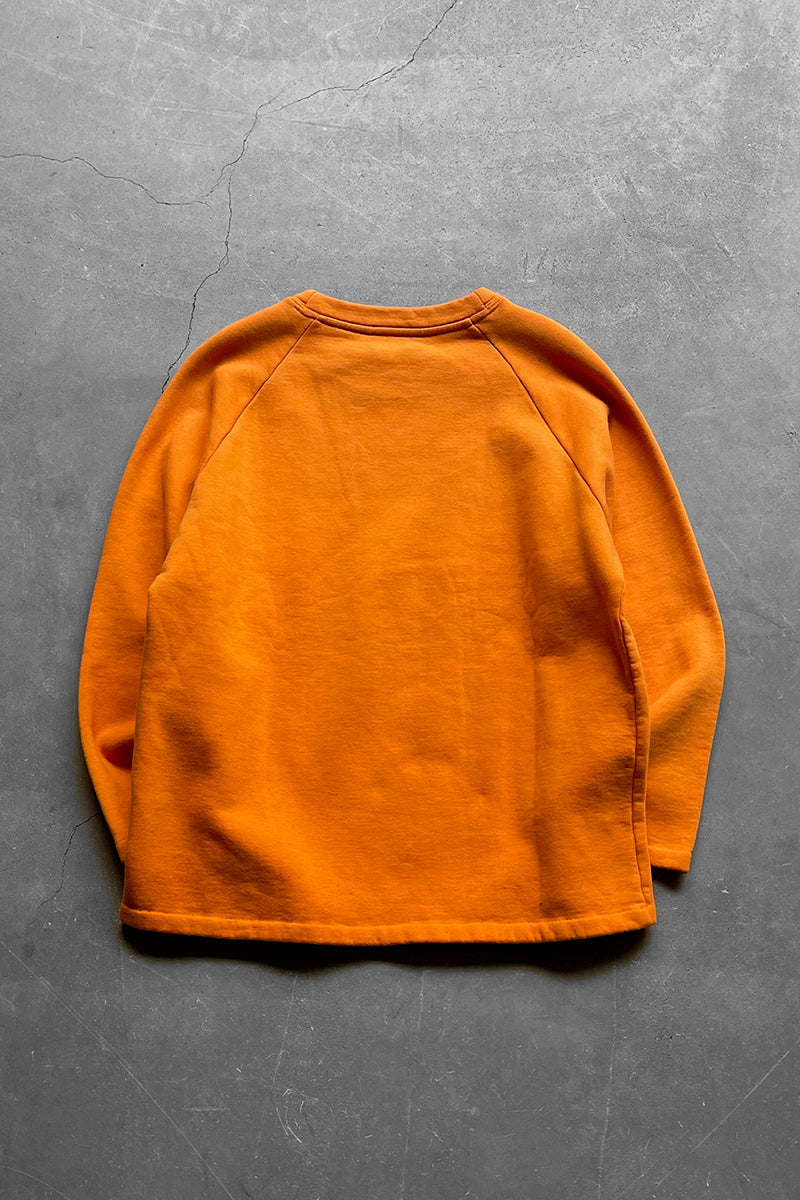 RAGLAN SWEAT SHIRT / ORANGE [SIZE: M USED]