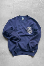 画像をギャラリービューアに読み込む, MADE IN USA 90&#39;S CARLSTADT LOGO SWEATSHIRT / NAVY [SIZE: M USED]
