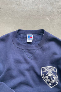 MADE IN USA 90'S CARLSTADT LOGO SWEATSHIRT / NAVY [SIZE: M USED]