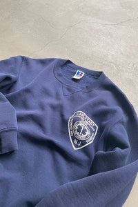 MADE IN USA 90'S CARLSTADT LOGO SWEATSHIRT / NAVY [SIZE: M USED]