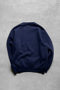 MADE IN USA 90'S CARLSTADT LOGO SWEATSHIRT / NAVY [SIZE: M USED]