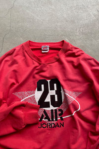 90'S AIR JORDAN 23 SWEATSHIRT / RED [SIZE: L USED]