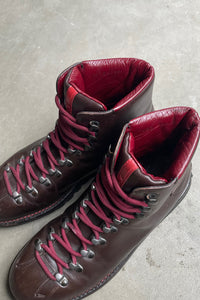 MADE IN ITALY LEATHER HIKING BOOTS / BROWN [SIZE: 39(24.5cm相当) USED]