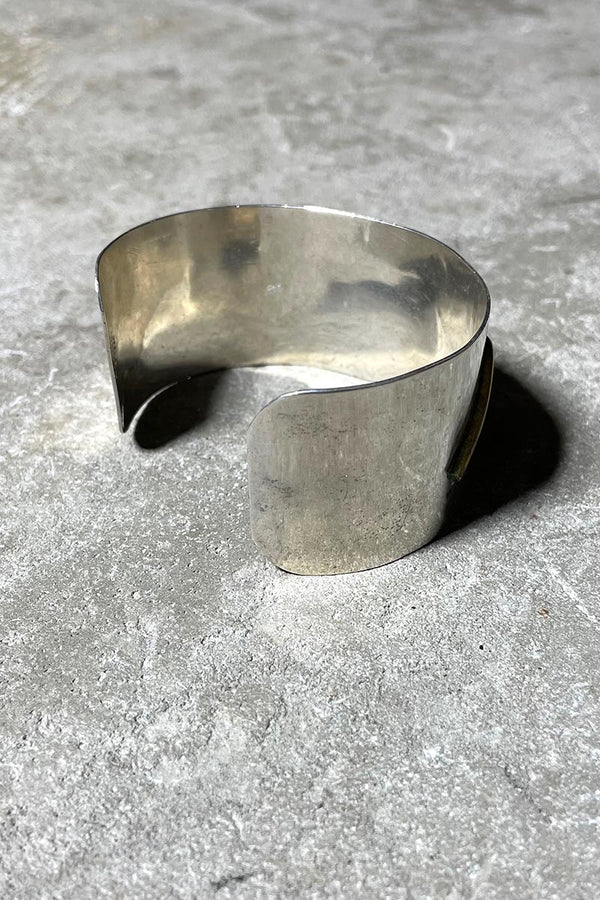 MADE IN MEXICO 925 SILVER BANGLE W/BRASS [SIZE: ONE SIZE USED]