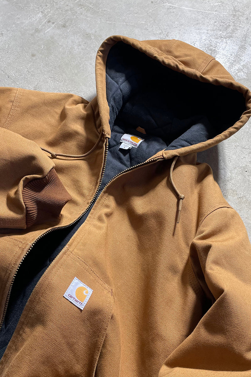 MADE IN USA 19'S DUCK ACTIVE JACKET W/FLEECE LINER / BEIGE [SIZE: S USED]