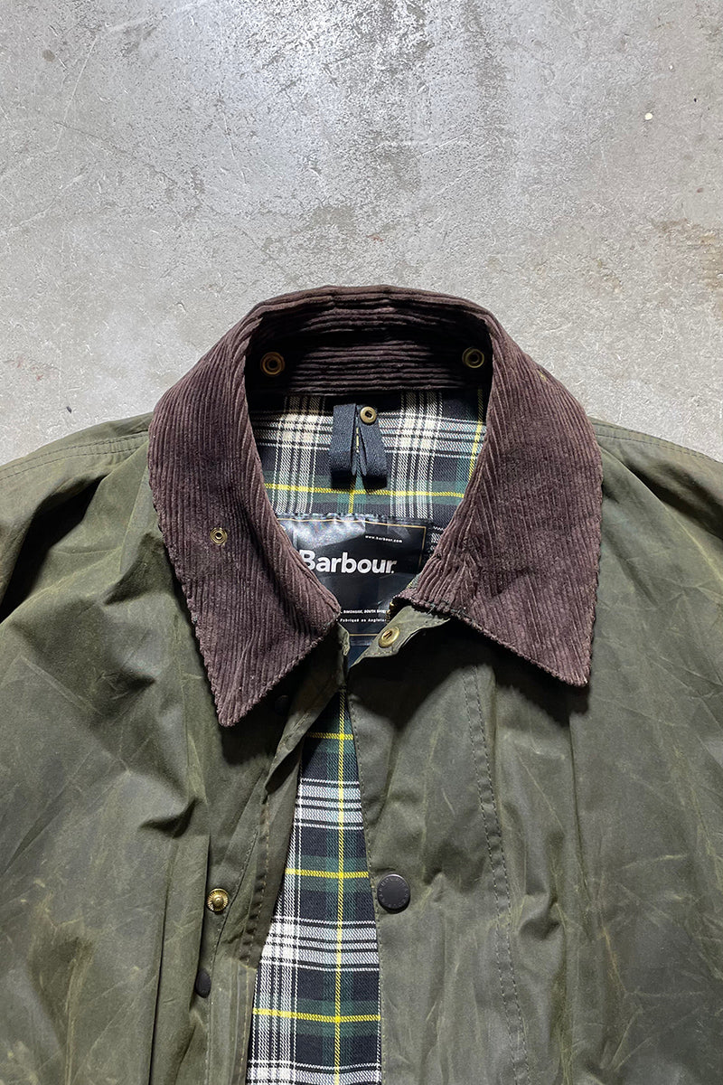 MADE IN ENGLAND BORDER OILED JACKET / KHAKI [SIZE: L USED]