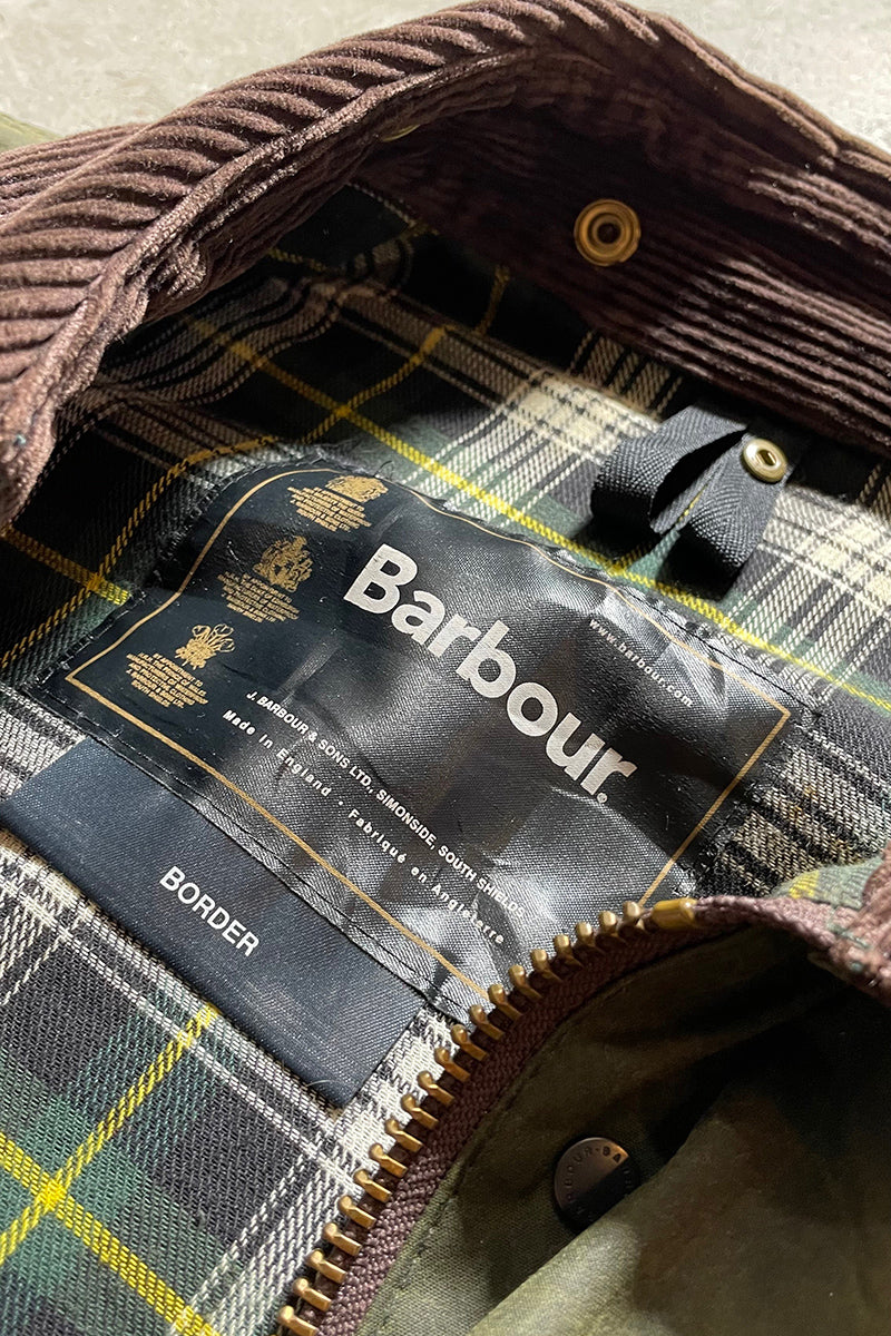 MADE IN ENGLAND BORDER OILED JACKET / KHAKI [SIZE: L USED]