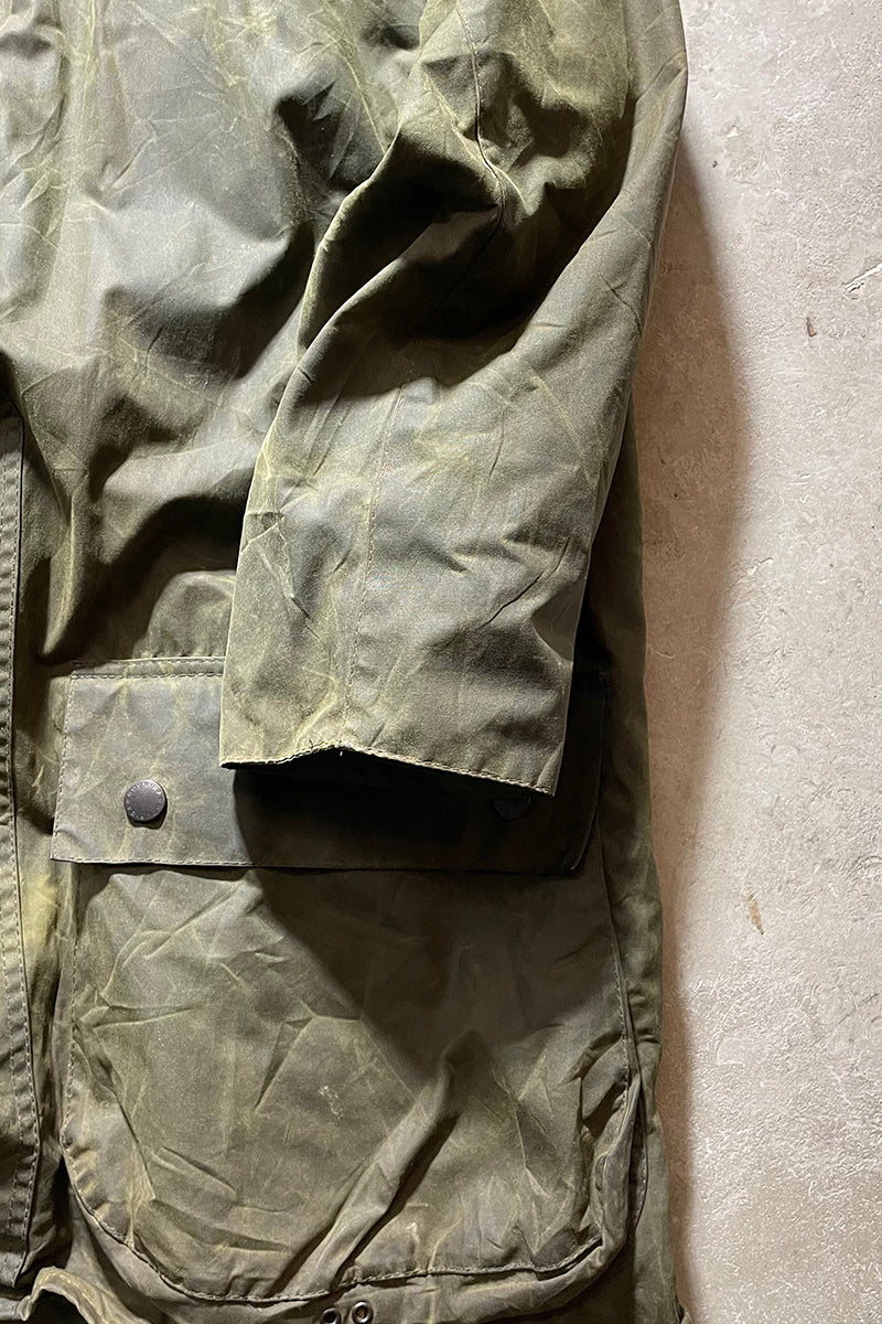 MADE IN ENGLAND BORDER OILED JACKET / KHAKI [SIZE: L USED]