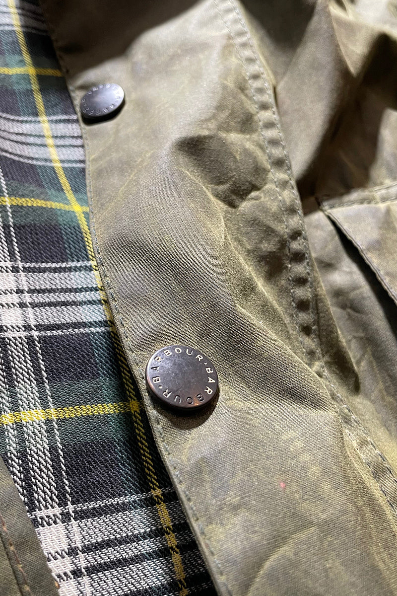 MADE IN ENGLAND BORDER OILED JACKET / KHAKI [SIZE: L USED]