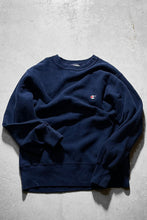 画像をギャラリービューアに読み込む, MADE IN USA 80&#39;S REVERSE WEAVE ONE POINT SWEATSHIRT / NAVY [SIZE: L USED]
