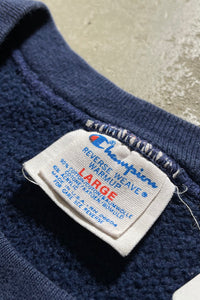 MADE IN USA 80'S REVERSE WEAVE ONE POINT SWEATSHIRT / NAVY [SIZE: L USED]