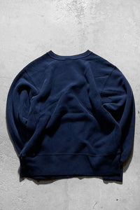 MADE IN USA 80'S REVERSE WEAVE ONE POINT SWEATSHIRT / NAVY [SIZE: L USED]