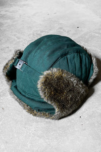 NY JETS FUR FLIGHT CAP/ GREEN [ONE SIZE USED]