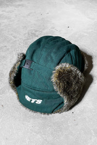 NY JETS FUR FLIGHT CAP/ GREEN [ONE SIZE USED]