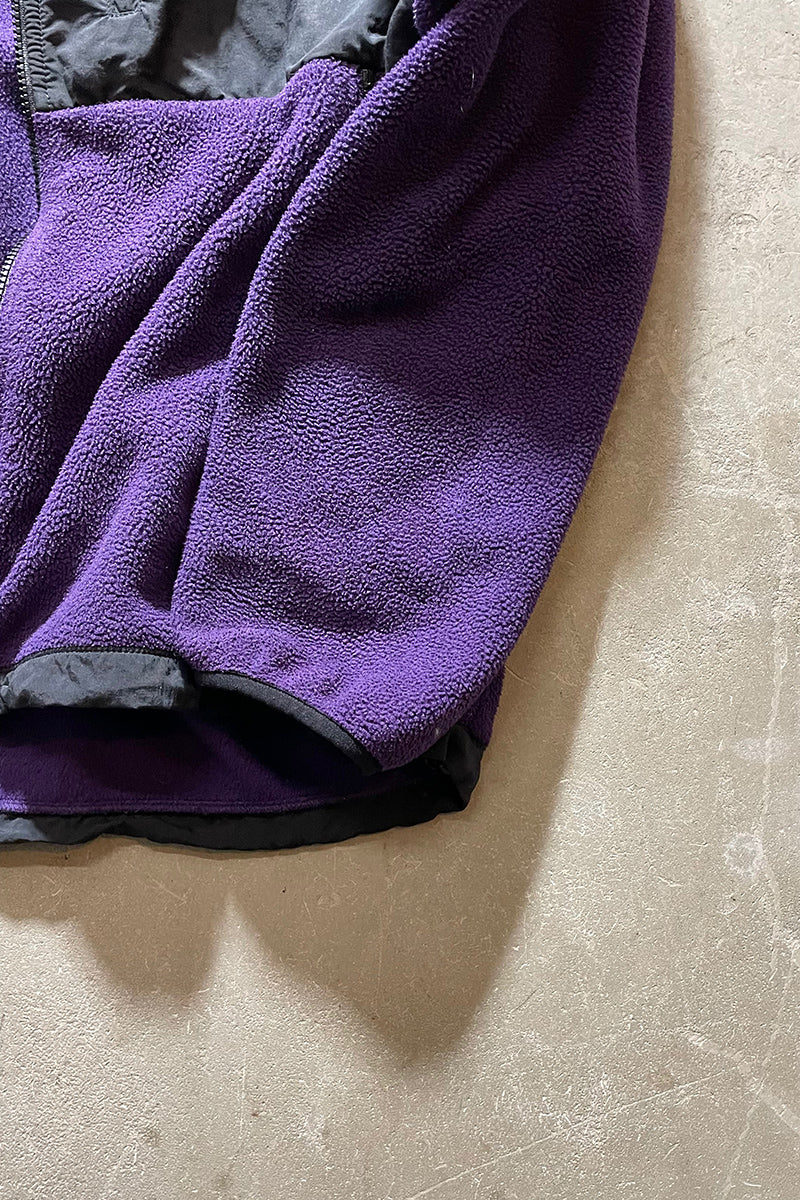 90'S ZIP HOODIE DENALI FLEECE JACKET / PURPLE USA [SIZE: XL USED]