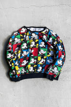 画像をギャラリービューアに読み込む, 90&#39;S MICKEY SWEATSHIRT / PATTERN [SIZE: L USED]
