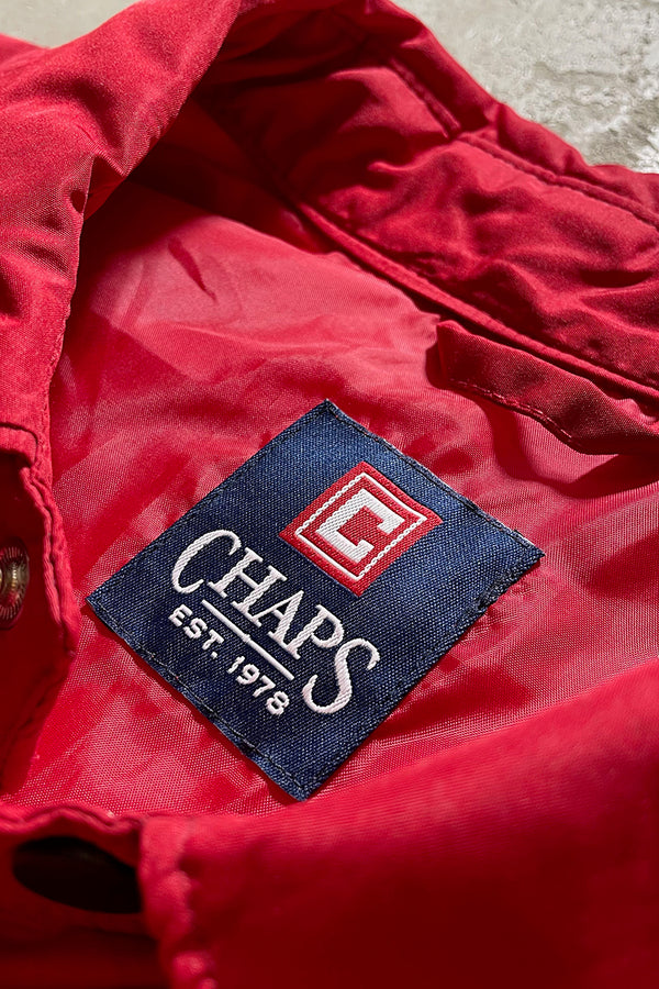 N19-8 90'S QUILTING SHIRT JACKET / RED [SIZE: L USED]