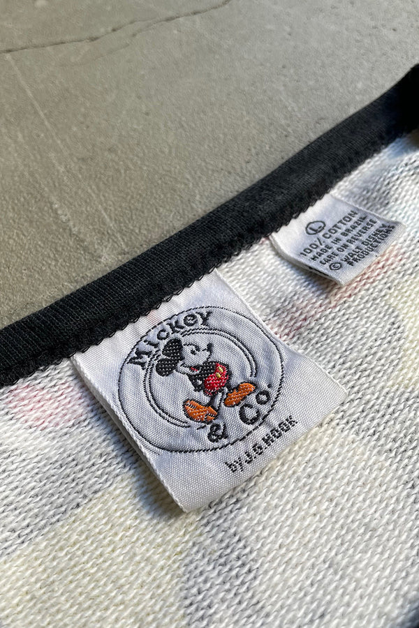 90'S MICKEY SWEATSHIRT / PATTERN [SIZE: L USED]