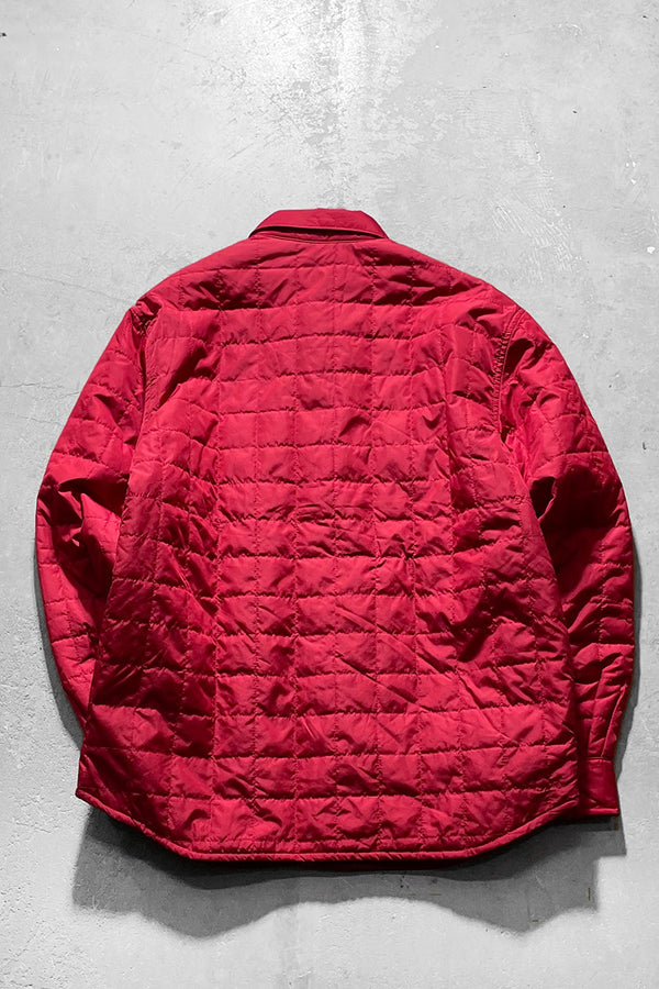 N19-8 90'S QUILTING SHIRT JACKET / RED [SIZE: L USED]