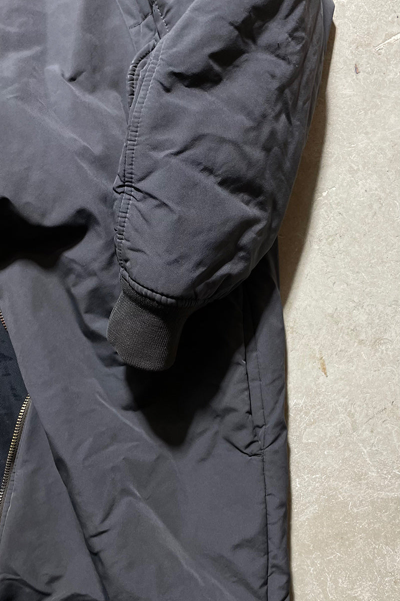 14AW VINCE PADDED MA-1 COAT / GRAY [SIZE: 52 USED]