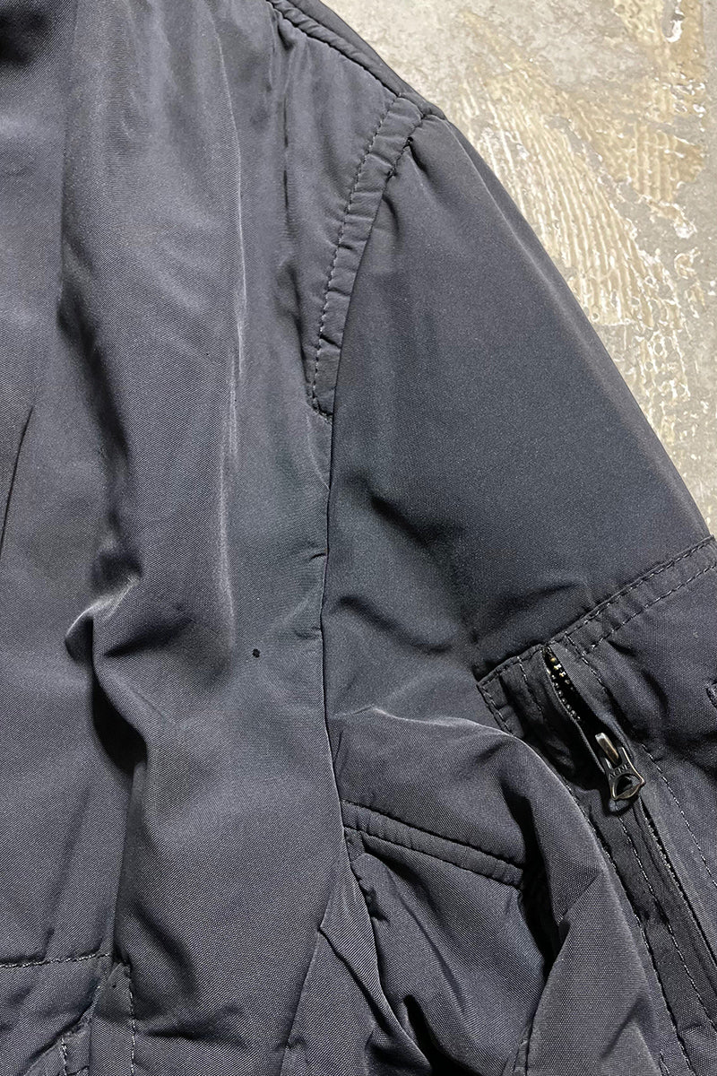 14AW VINCE PADDED MA-1 COAT / GRAY [SIZE: 52 USED]