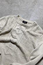 画像をギャラリービューアに読み込む, MADE IN ROMANIA COTTON PATTERN SWEATER / GRAY [SIZE: S USED]
