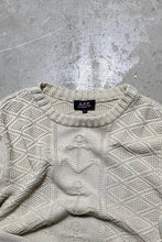 画像をギャラリービューアに読み込む, MADE IN ROMANIA COTTON PATTERN SWEATER / GRAY [SIZE: S USED]
